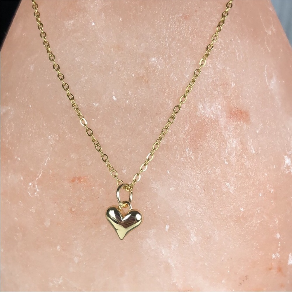 Elegant Dainty Mini Heart Necklace - 18K Gold Plated - Perfect Mother's Day Gift